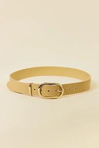 BDG Oval Buckle Wide Suede Belt