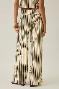 Motel Rysele Striped Low-Rise Wide Leg Pants