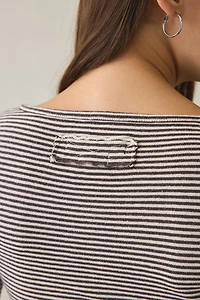 BDG Brett Henley Long Sleeve Baby Tee