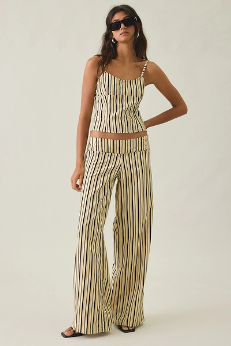Motel Moirin Striped Scoop Neck Tank Top