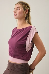 Motel Sobiya Asymmetric One-Shoulder Crop Top
