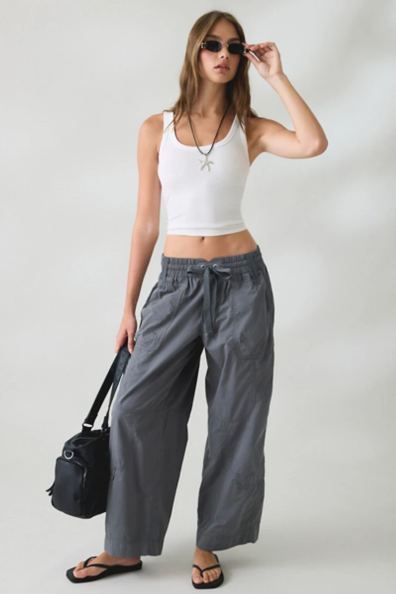 Lioness Fever Low-Rise Baggy Cargo Pants
