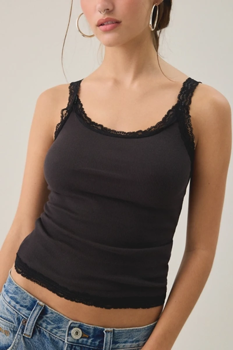 BDG Lila Lace Trim Cami