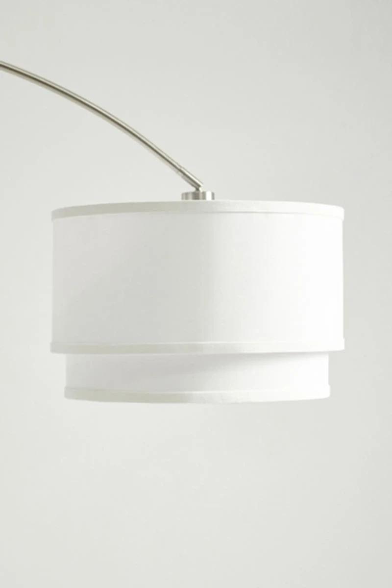 Brightech Mason LED Marble Base Arc Floor Lamp