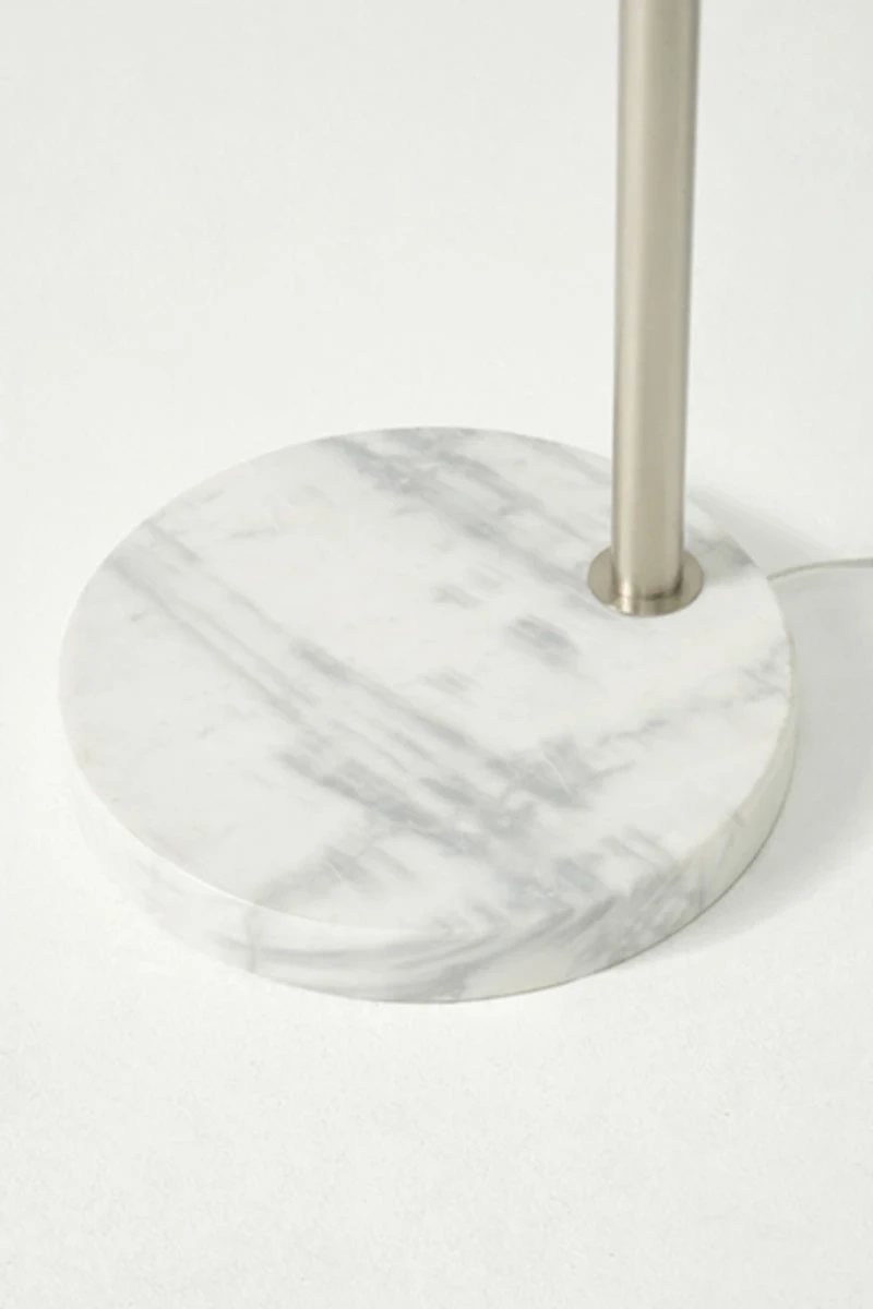 Brightech Mason LED Marble Base Arc Floor Lamp
