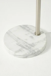 Brightech Mason LED Marble Base Arc Floor Lamp