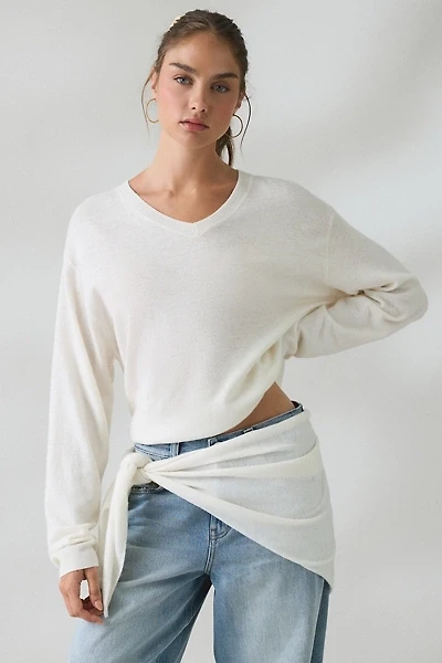 Lioness Olsen Scarf Detail V-Neck Long Sleeve Top