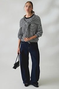 Lioness Olsen Scarf Detail Crew Neck Long Sleeve Top