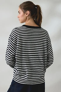 Lioness Olsen Scarf Detail Crew Neck Long Sleeve Top
