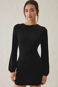 Motel Tomoka Open-Back Long Sleeve Mini Dress