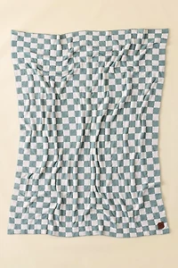 Slowtide Mate Checkered Plush Knit Throw Blanket