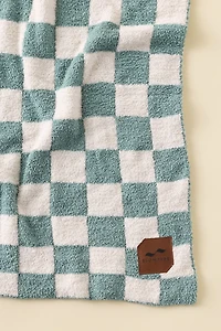 Slowtide Mate Checkered Plush Knit Throw Blanket