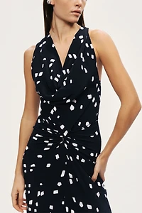 Nocturne Printed Halter Neck Maxi Dress