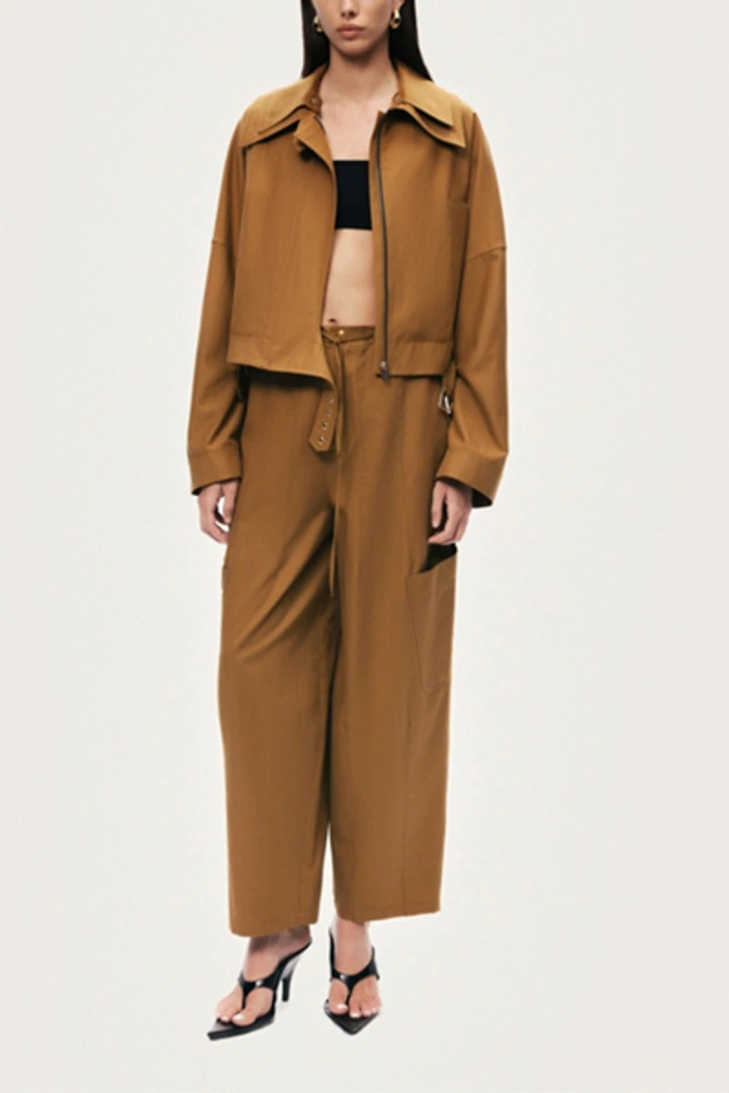 Nocturne High-Waisted Cargo Pocket Pants