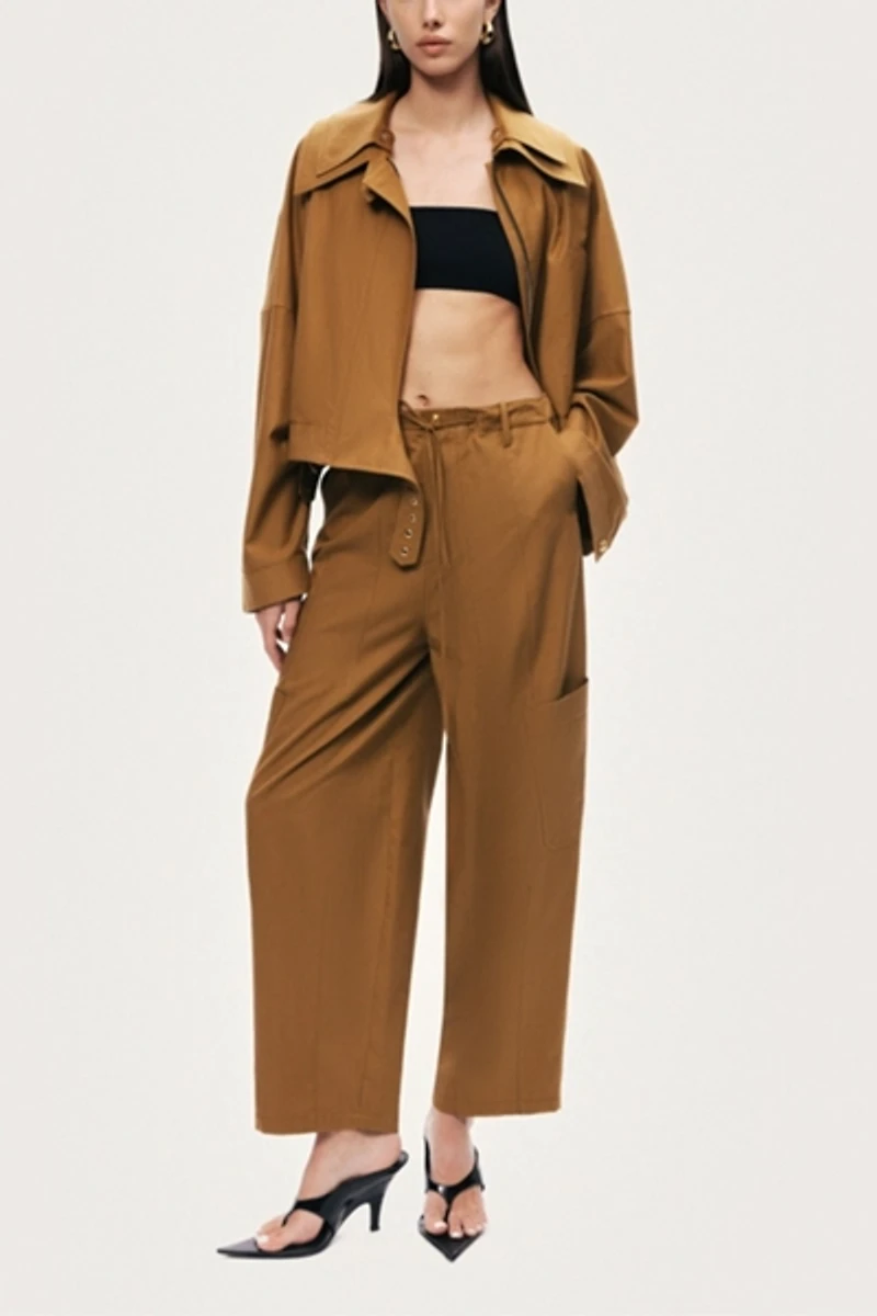 Nocturne High-Waisted Cargo Pocket Pants