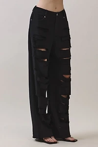 Personal Code Halle Distressed Wide Pants