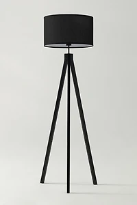 Brightech Eden LED Tripod Wood Floor Lamp
