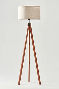 Brightech Eden LED Tripod Wood Floor Lamp