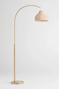 Brightech Lark LED Marble Base Arc Floor Lamp