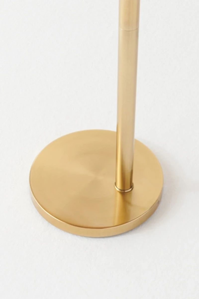 Brightech Lark LED Marble Base Arc Floor Lamp