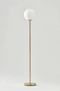 Brightech Luna LED Frosted Globe Shade Floor Lamp
