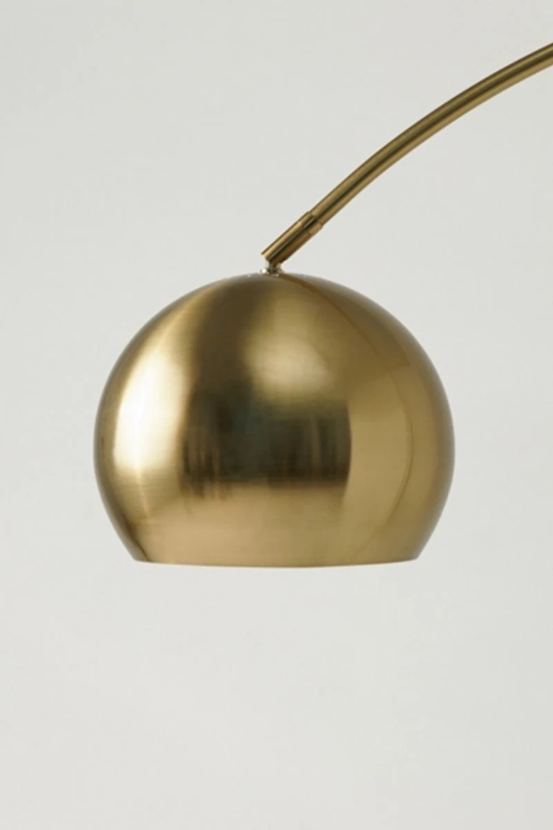 Brightech Olivia LED Marble Base Arc Floor Lamp