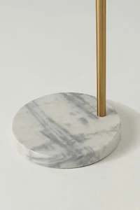 Brightech Olivia LED Marble Base Arc Floor Lamp