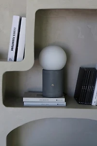 Brightech Kai LED Frosted Globe Shade Table Lamp