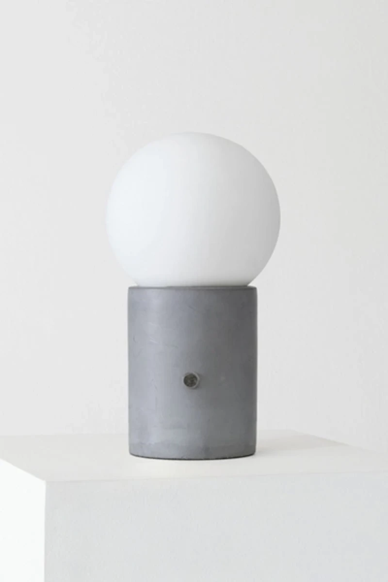Brightech Kai LED Frosted Globe Shade Table Lamp