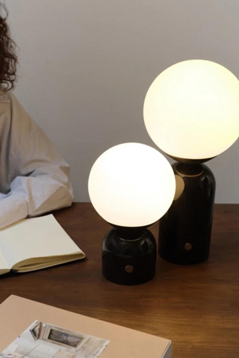 Brightech Mila LED Marble Base Table Lamp