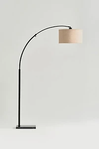 Brightech Logan LED Marble Base Arc Floor Lamp