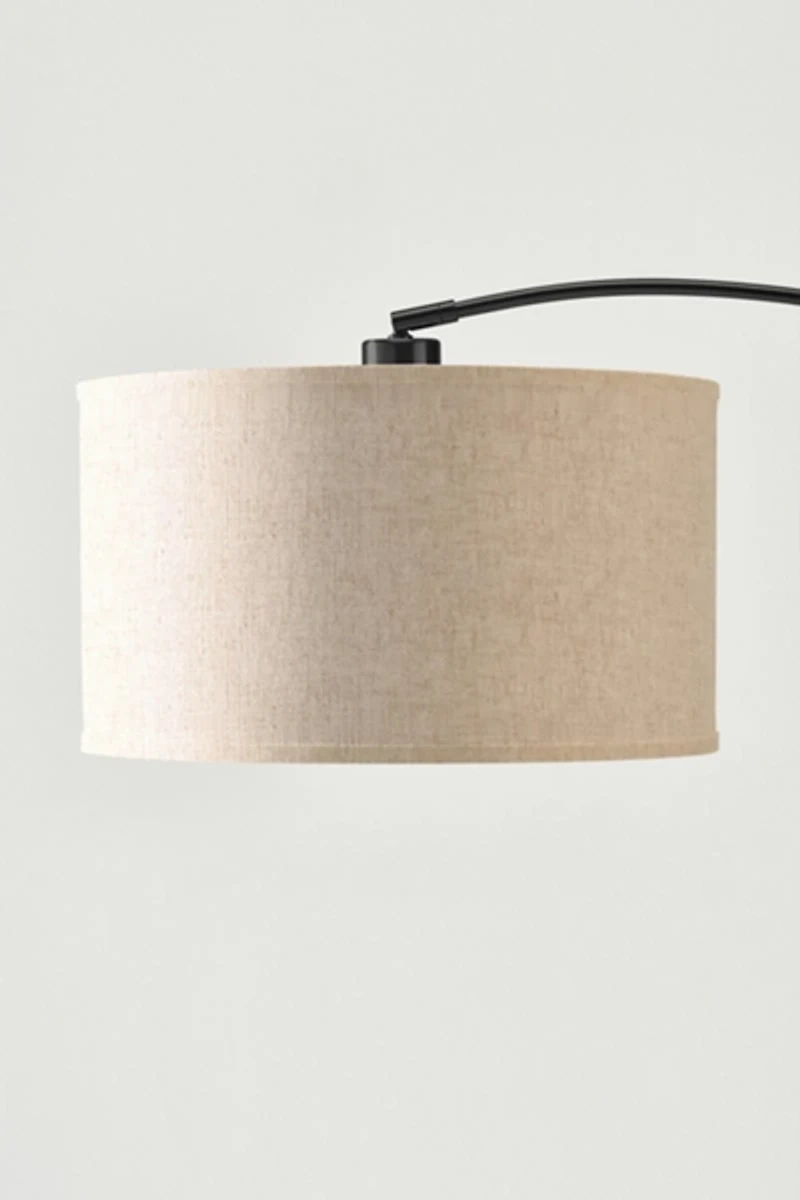 Brightech Logan LED Marble Base Arc Floor Lamp