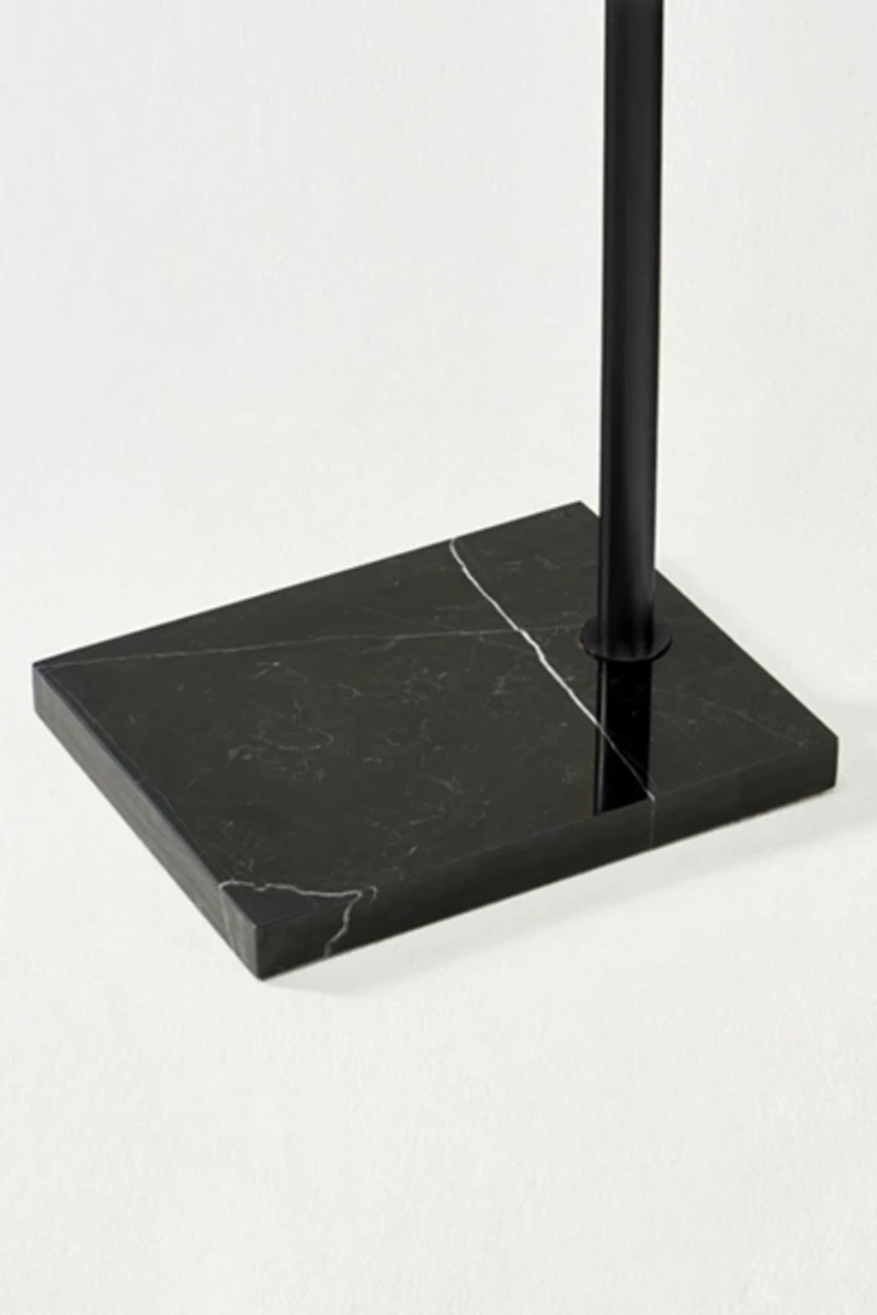 Brightech Logan LED Marble Base Arc Floor Lamp