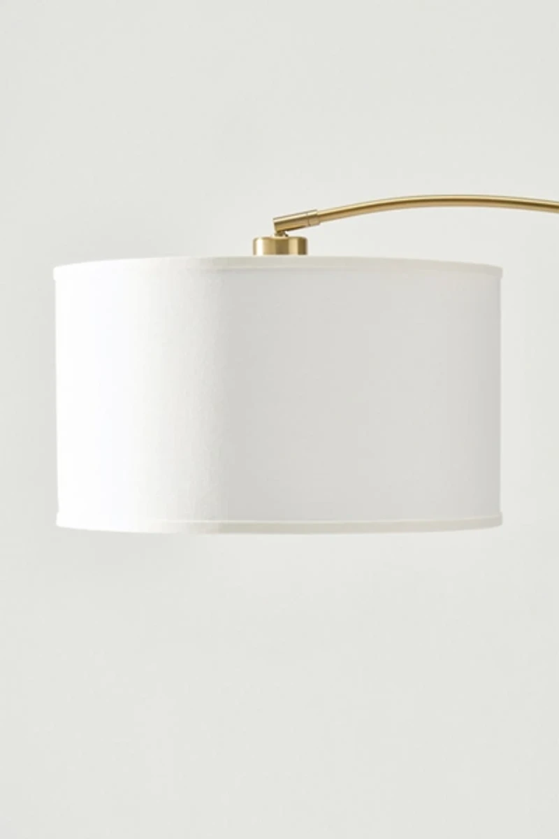 Brightech Logan LED Marble Base Arc Floor Lamp