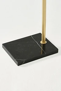Brightech Logan LED Marble Base Arc Floor Lamp