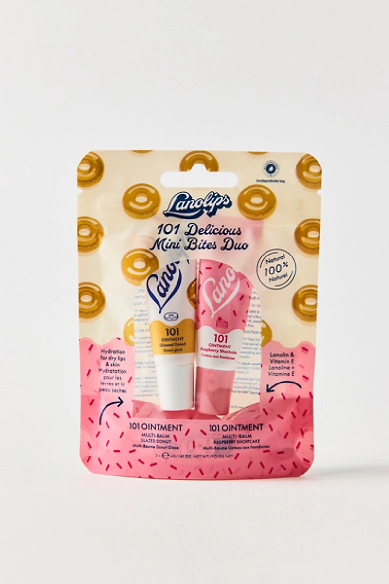 Lanolips 101 Delicious Mini Bites Lip Balm Duo Set