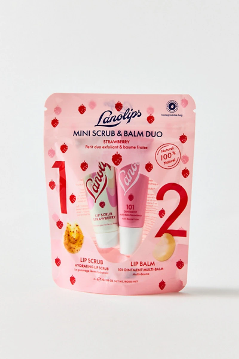 Lanolips Mini Lip Scrub & Balm Duo Set
