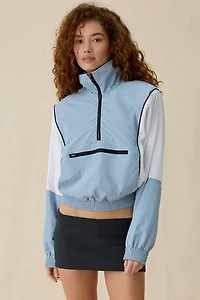 AFRM Virgo Colorblock Cropped Half-Zip Windbreaker