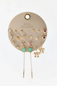 Juliet Faceted Gem Multi Earrings Set