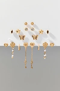 Paige Hearts & Pearls Multi Earrings Set