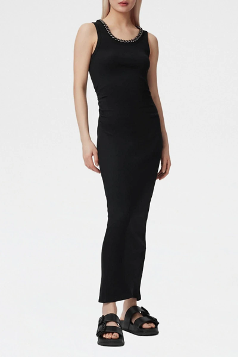 AllSaints Lucy Sleeveless Bodycon Maxi Dress