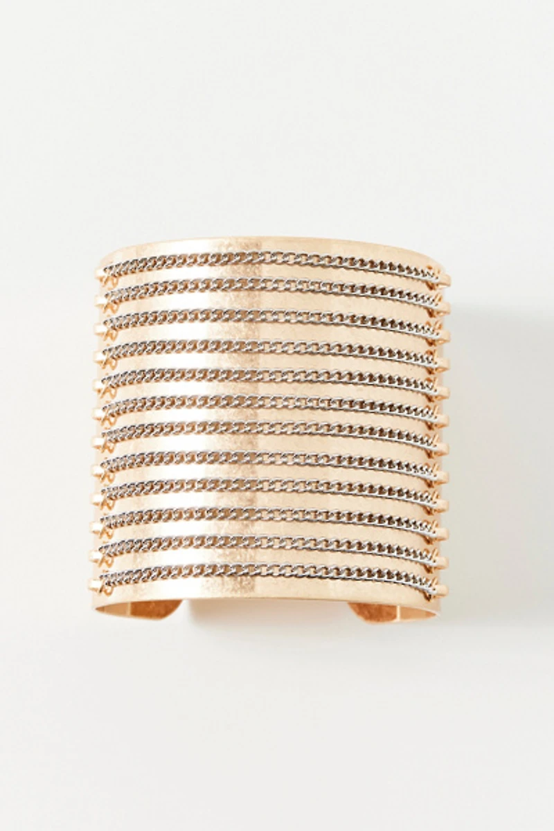Donna Chain Extra-Wide Cuff Bracelet