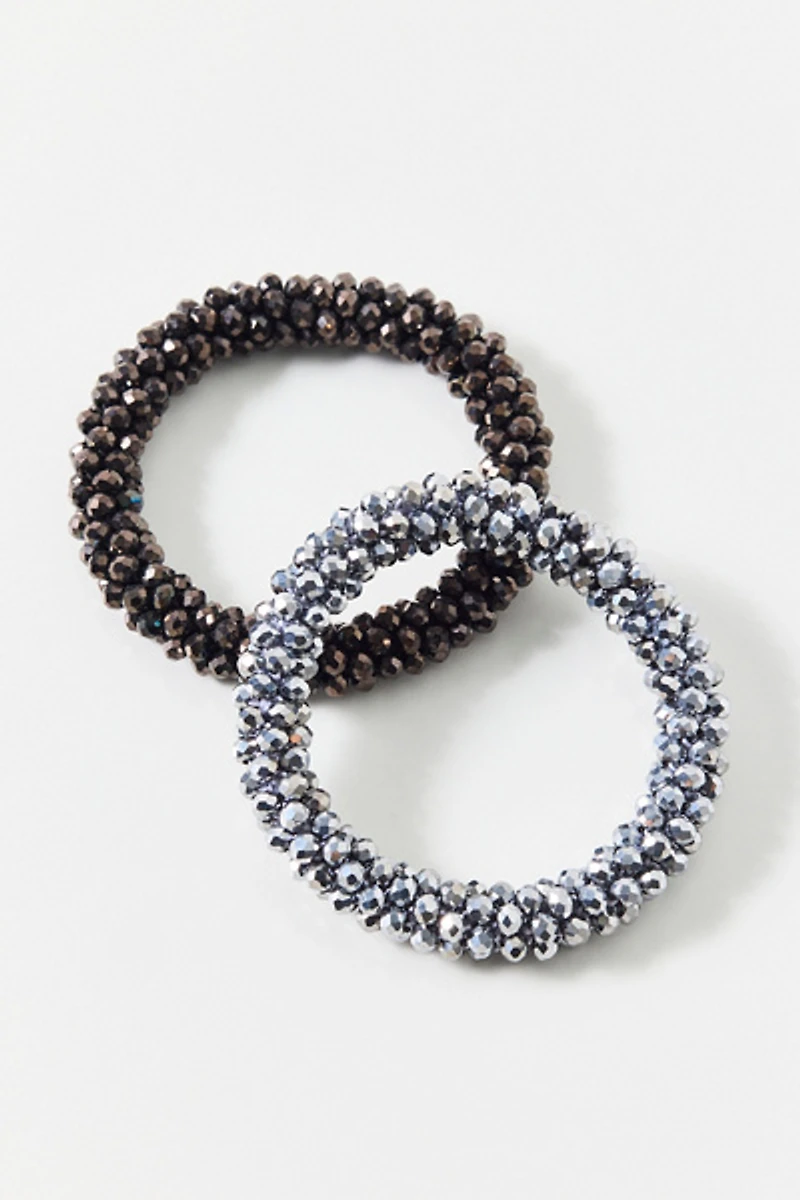 Brenda Beaded Bangle Bracelets Set