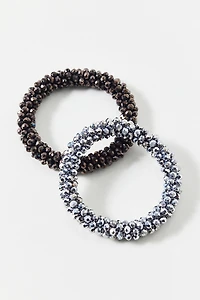 Brenda Beaded Bangle Bracelets Set