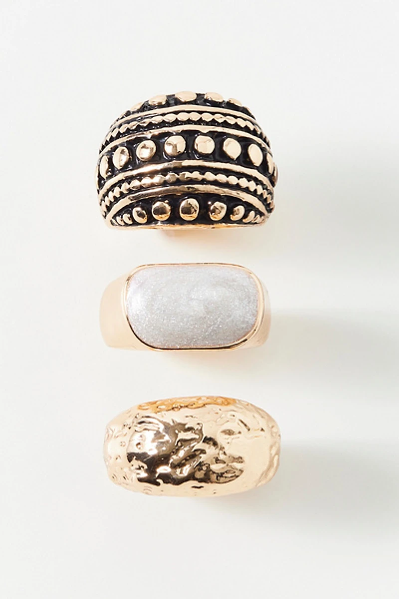 Sadie Chunky Boho Rings Set