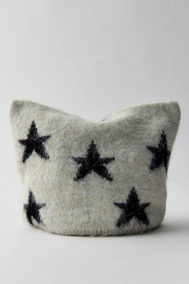 Mylo Star Pattern Square Beanie