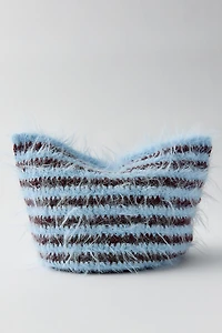 Mylo Striped Square Beanie