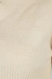 Modenaire Fitted Ribbed Cardigan With Pearlized Buttons and Elongated Cuffs
