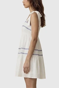 Modenaire Sleeveless Tiered Mini Dress