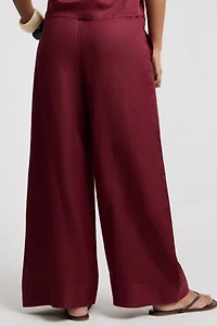 Onia Air Linen Wide Leg Drawstring Pant